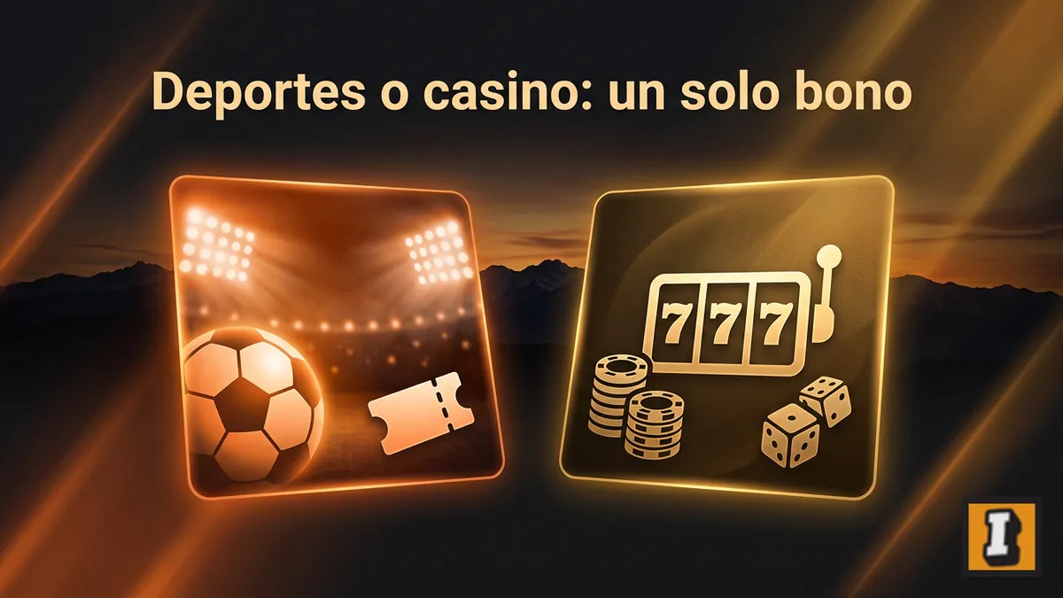 Comparación entre el bono de bienvenida para apuestas deportivas y para casino en Inkabet.