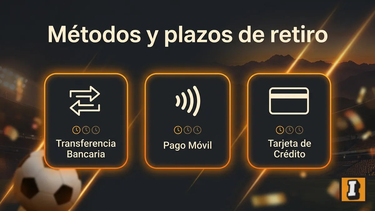 Comparación de métodos de retiro en Inkabet Chile y sus plazos estimados
