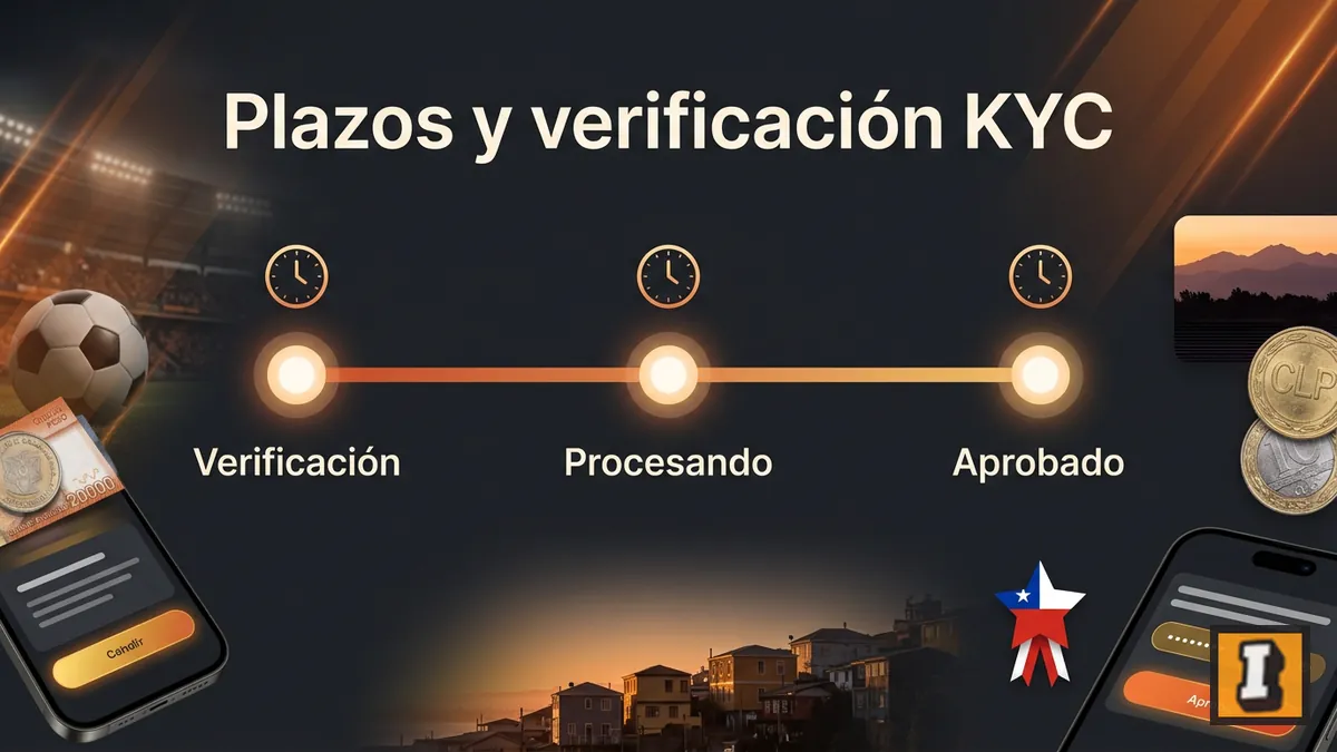 Línea de tiempo de verificación y plazos para procesar un retiro en Inkabet Chile